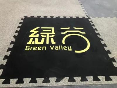 1mx1m Anti-Slip No-Toxic EPDM Dotted Colorful Interlock Gym Rubber Flooring Mat