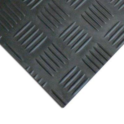 5 Bar Checker Patterned Rubber Flooring Matting for Garage Van Car
