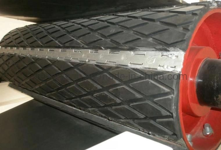 Cn Bonding Layer Adhesive Conveyor Drum Ceramic Pulley Lagging
