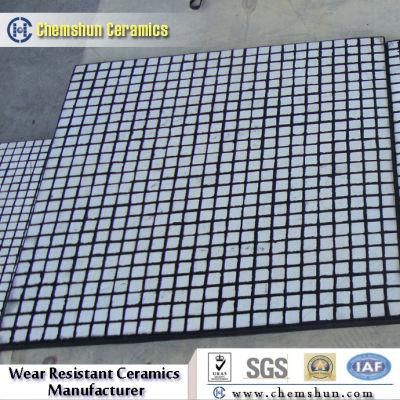 Rubber Backed Ceramic Mats as Wear Plate