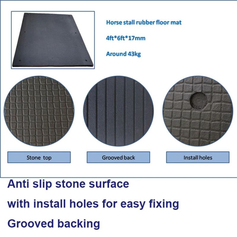 Excellent Quality Horse Rubber Cow Stable Mat with 10 Years Life