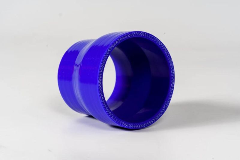 Hot Sale Blue Black Color Reinforced Silicone Rubber Hose