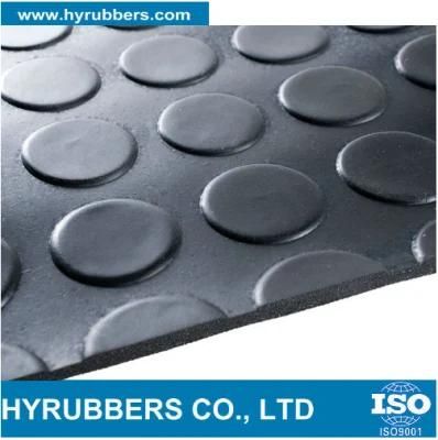 Anti Slip Round Button Rubber Sheet/Mat/Flooring Roll