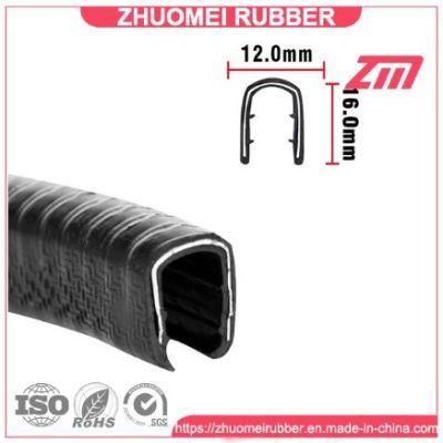 12X16mm PVC Rubber U Channel Seal Strip PVC Edge Trim Seal