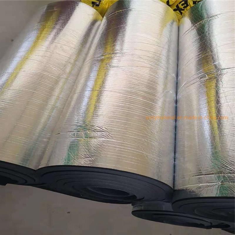 Flame Retardant and Heat Proof Pipe Thermal Insulation NBR PVC Rubber Plastic Sponge Fire Resistant Pipe with Aluminum Foil as EVA, PE, EPDM, Cr