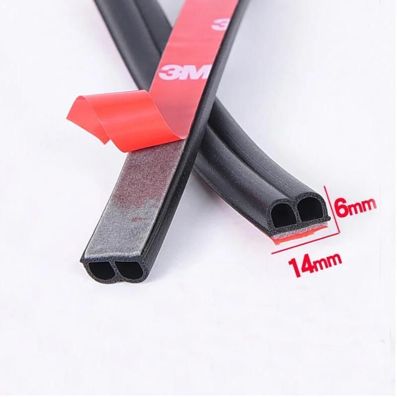 Soundproof Automotive B Shape Self Adhesive Rubber Seal
