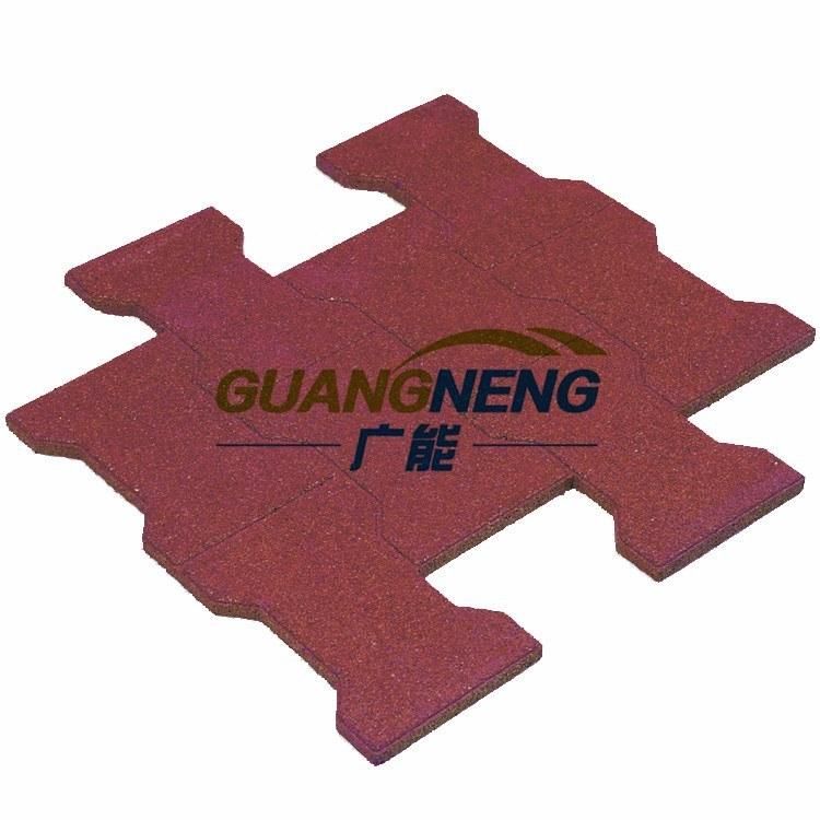 Outdoor Sidewalk Playground Rubber Tile, Rubber Floor Tiles, Floor Mat