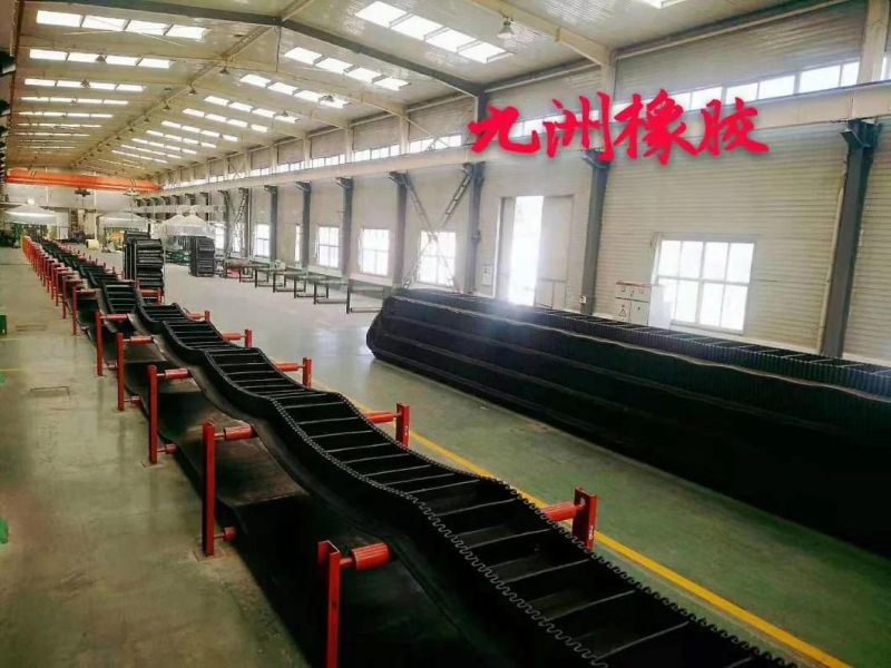 Ep100~Ep400 Sidewall Corrugated Rubber Conveyor Belt
