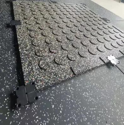 Gym Floor Tile Size 500mm*500mm 1mm*1m Thickness 15~30mm