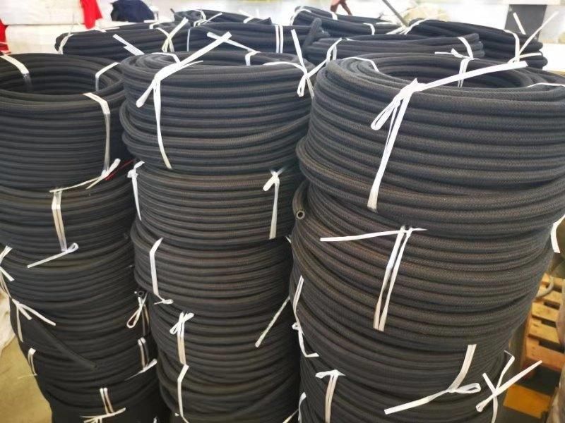 1/4 Inch Flexible Black Nylon Braided Fuel Hose for Automotive