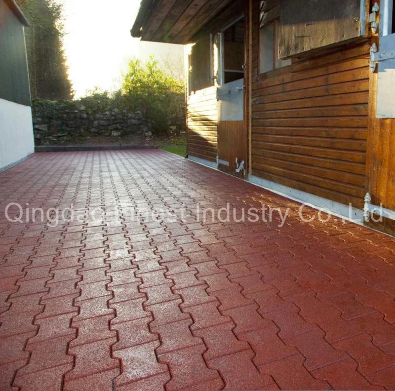 Quailfied Dog Bone Residential Outdoors Floor Rubber Pavers