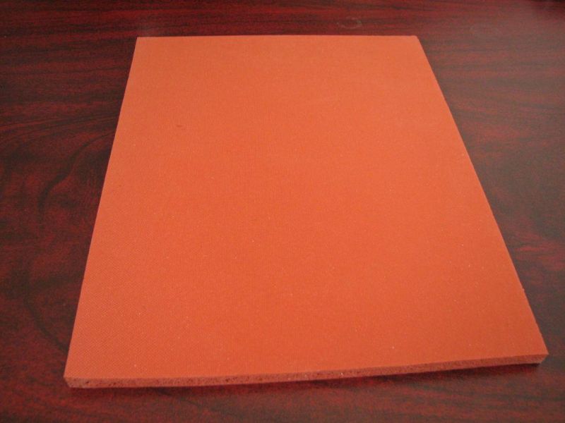 Aging Resistant Silicone Foam Sheet with 3m Adhesive with Dark Red