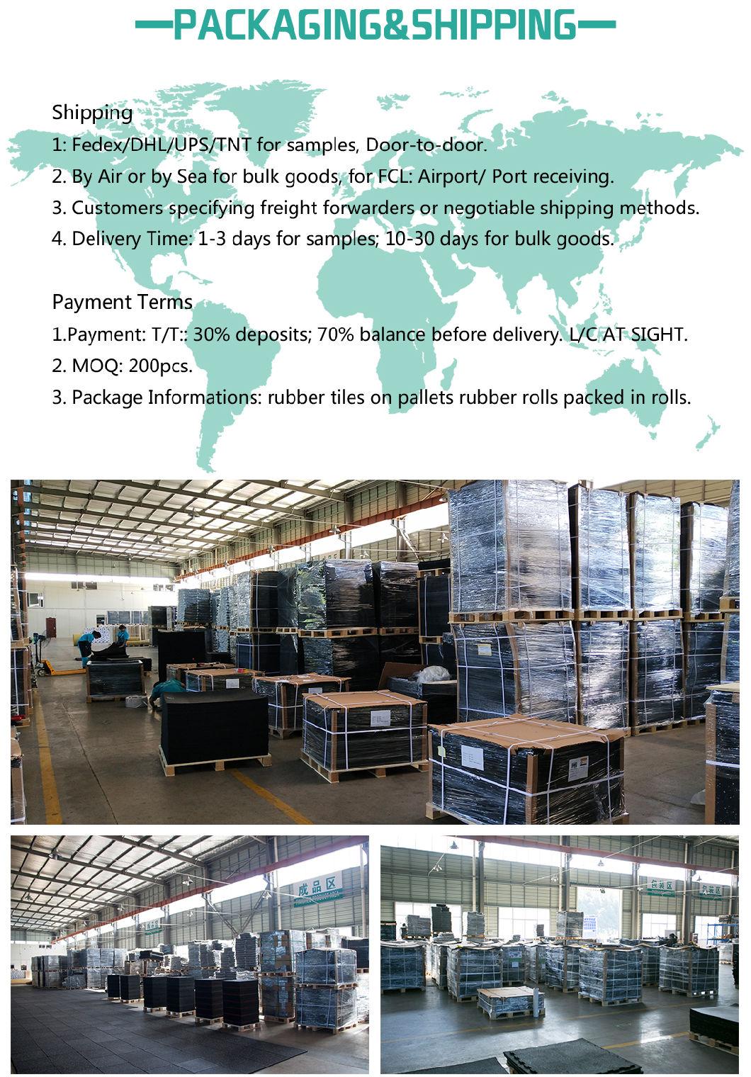 Custom Color EPDM and SBR Outdoor Floor Playground Rubber Tiles