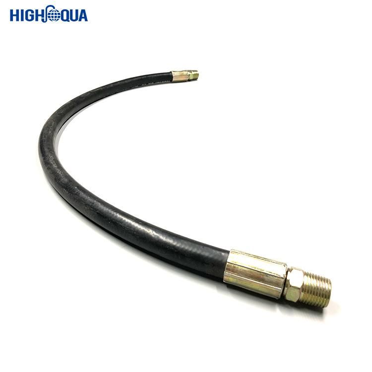 Smooth Cloth Rubber High Pressure Hydraulic Hose Assembly for Conveying with NBR