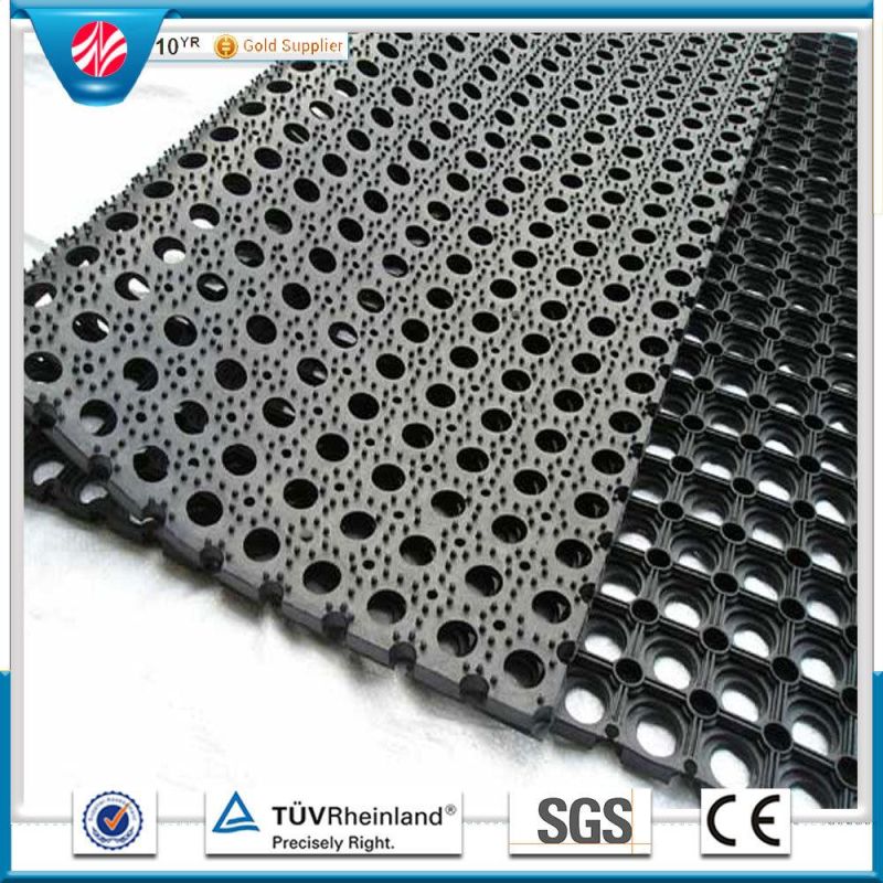 Heavy Duty Dubable Colorful Outdoor Rubber Ring Mat Grass Protection Mat