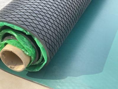 Conveyor Drum Pulley Shell Diamond Lagging Rubber Sheet