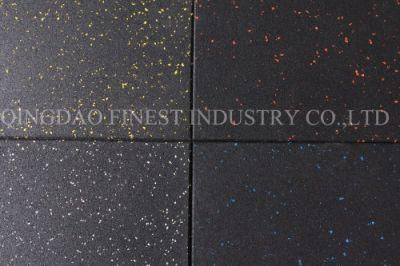 Colorful Heavy Duty Playground Gym Rubber Mat Flooring Tile for Fitness