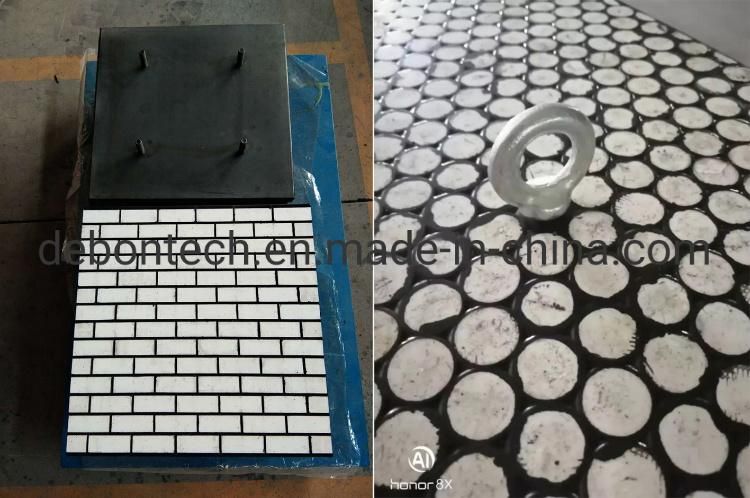 High Alumina Ceramic Rubber Wear Lining Composite Plate