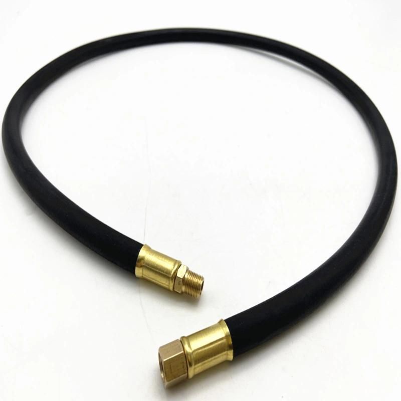 Black Rubber Anti-Static 300 Psi Air Hose with Fittings