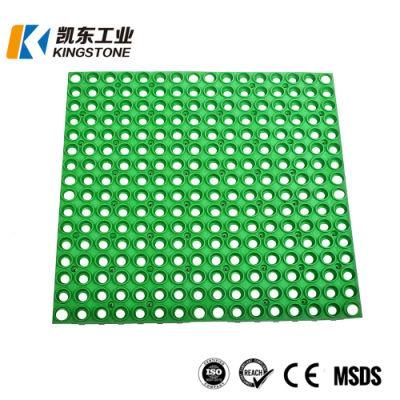 Hollow Drainage Non-Slip Anti-Fatigue Holes Rubber Oil-Resistant Door Mat for Heavy Duty Workshop