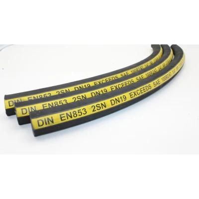 Two Wires Braided High Pressure Rubber Hose with 215 Bar W. P.