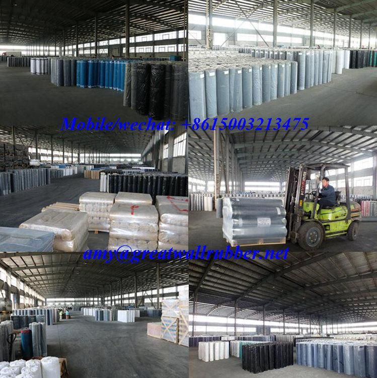 Neoprene NBR Nitrile EPDM SBR Industrial Rubber Sheet with Rough Surface