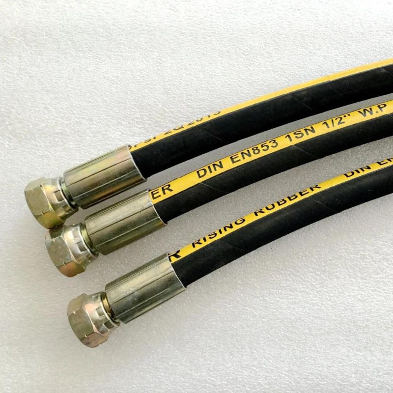 Oil and Weather Resistant Textile Fibers and Steel Wire Braided Rubber Hose