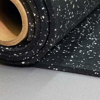 1.22mx12mx3mm Thickness 3-12mm Crossfit Popular Factory Customized Anti Vibration Shock Absorber EPDM Speckles Gym Rubber Flooring Roll