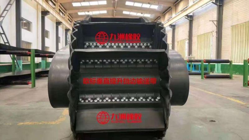 Inclined Corrugated Sidewall Rubber Conveyor Belt