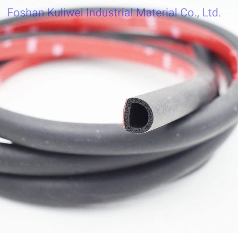 Customized Shape EPDM Foam Extrusion Foam Rubber Sponge Seal Strip