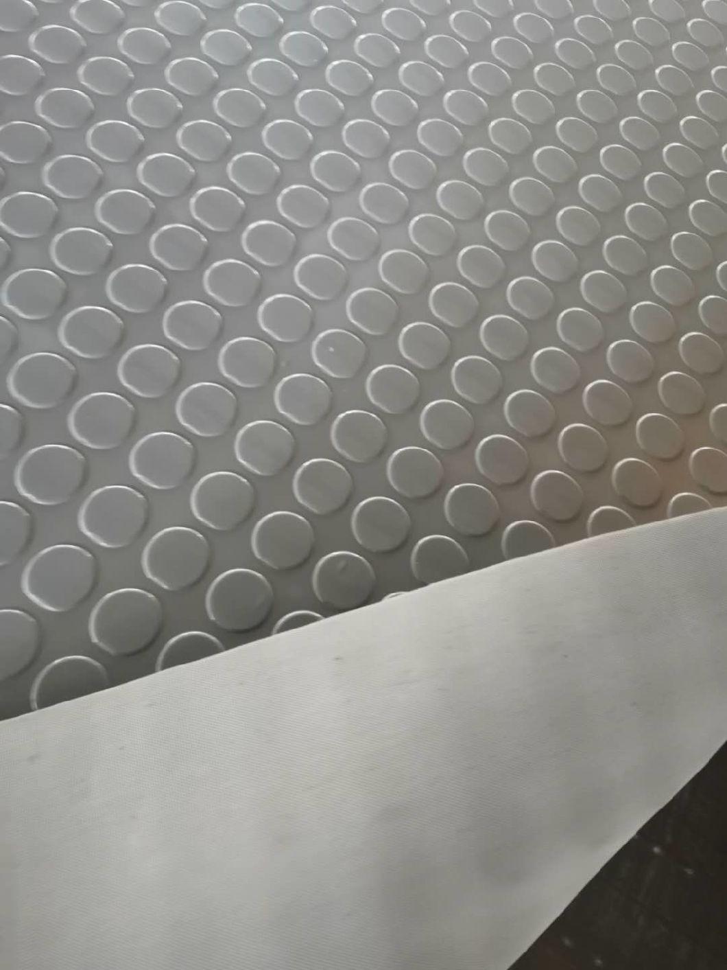 Round Coin Circular Stud Pattern Anti Slip Rubber Flooring Mat / Rubber Sheet