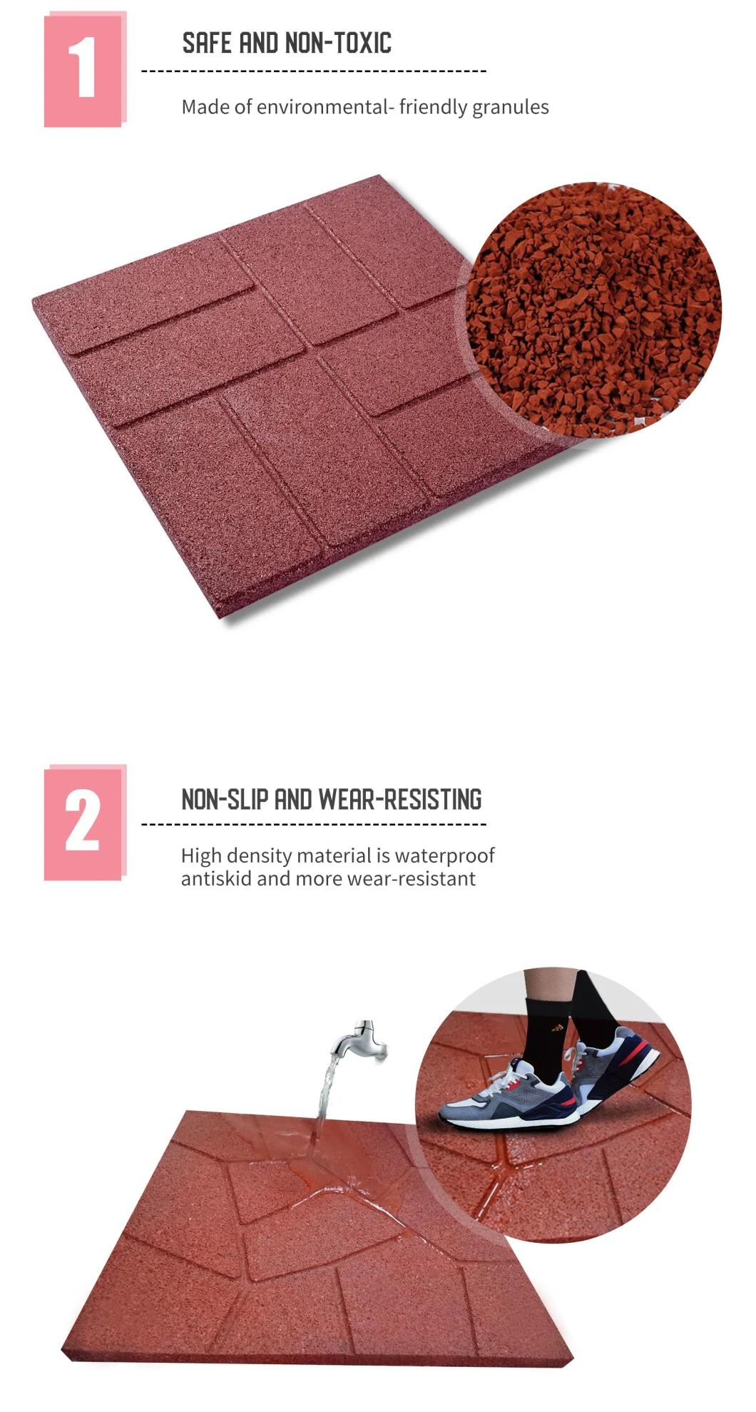 Top-Brick Rubber Tile Rubber Flooring Mats