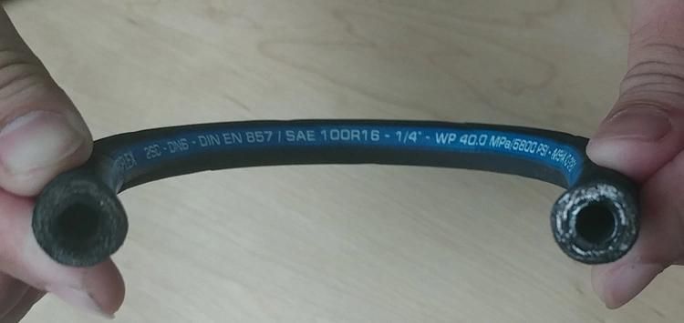 Flame Resistant 3 4 Inch Size Available Steel Wire Braided Hydraulic Hose SAE100 R16