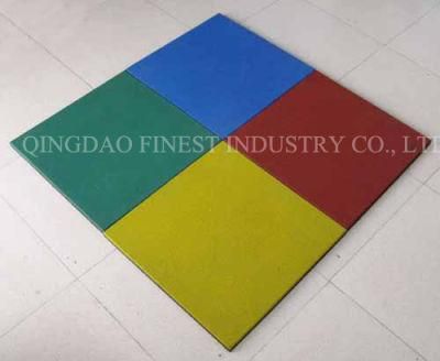 Anti Vibration Environmental Outdoors Playground Floor Rubber Tiles