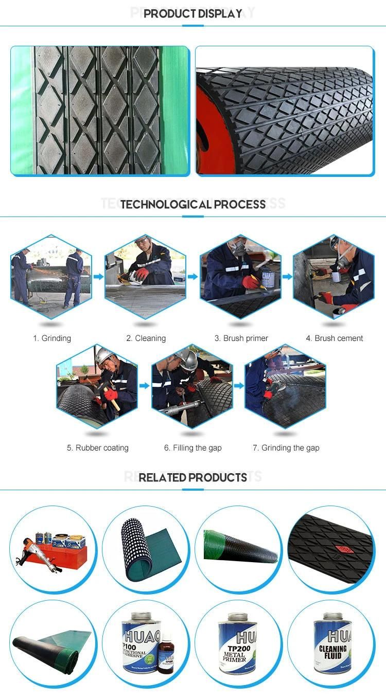 Flex-Lag Quality Diamond Shape Rubber Lagging
