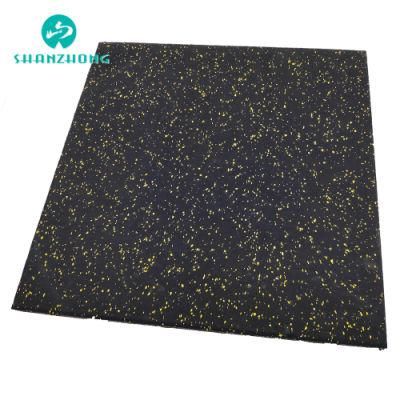 Rubber Mats Tile Neat Surface Flame Retardant Non-Slip Elastic Rubber Flooring