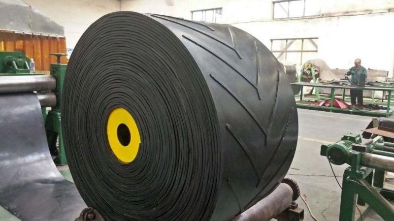 Oil Resistant Chevron Rubber Conveyor Belt