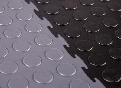China Commercial Anti Slip Rubber Sheet Round Stud Rubber Mat Garage Rubber Flooring