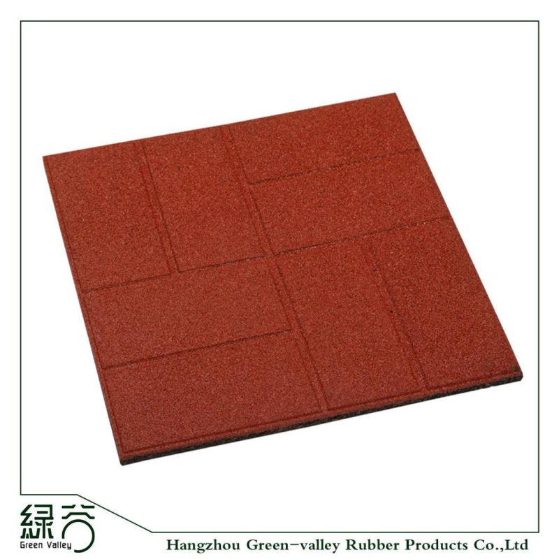 Outdoor Rubber Tiles Rubber Mats Flooring for Garden Walkway