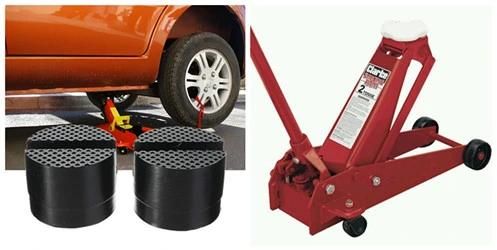 Pinch Weld Slot Mounting Block Rubber Pads for Trolley Jack Tool
