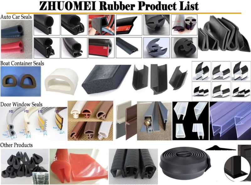 Black Rubber Z Type Sealing Strip for Car Doors with 3m Tape