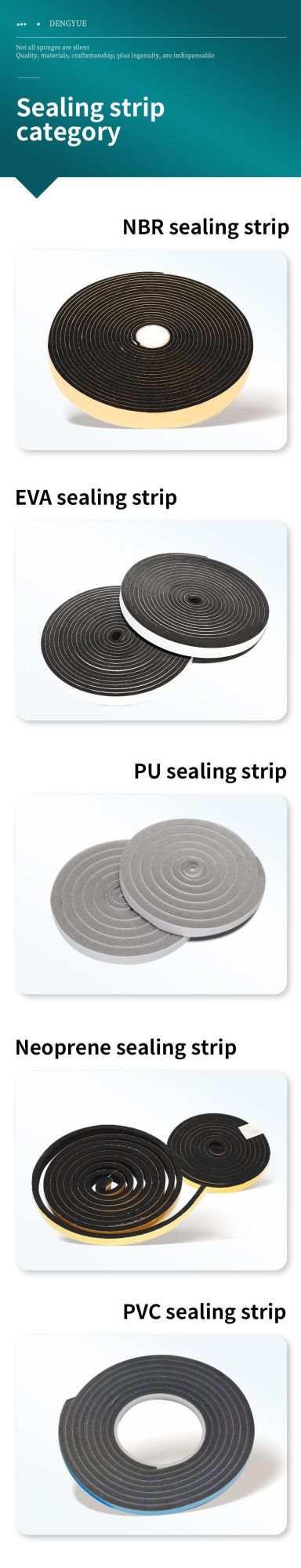 Self Adhesive Foam Sealing Tape Strip Draught Excluder