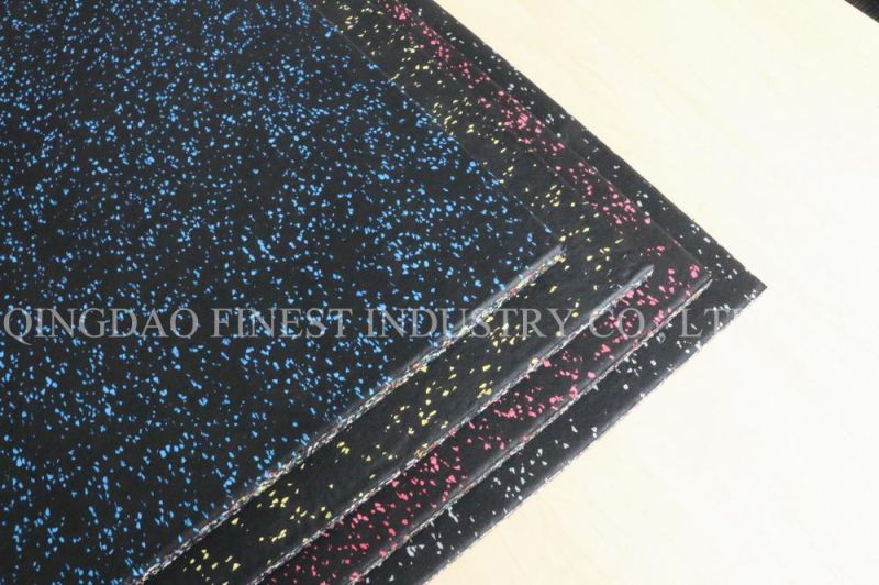 Rubber Gym Tiles Composite, EPDM Surface Rubber Floors, Fitness Composite Rubber Floors, Poreless Rubber Floors for Crossfit Gym, Fitness