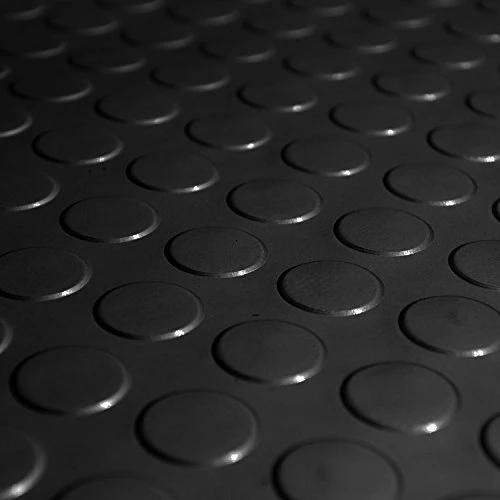 3-8 mm Anti-Skid Coin Pattern Round Button Circular Studded Rubber Sheet Rubber Floor