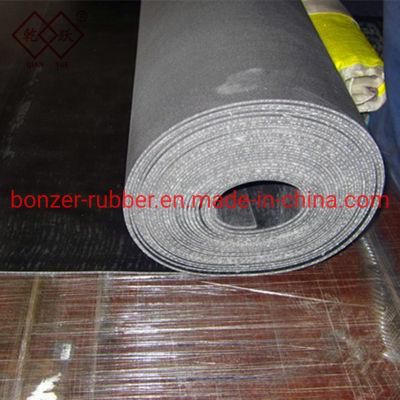 SBR Nitrile Insertion Cloth Nylon Rubber Mat Flooring Sheet