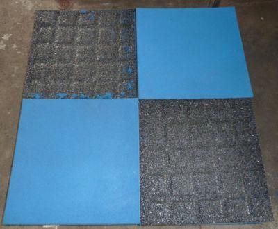 Colorful Outdoor Rubber Tile Plaground Safety Elastic Rubber Tile