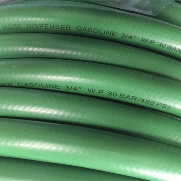 Flexible 3/4′′ Rubber Fuel Dispensing Hose with Single Wire Braid