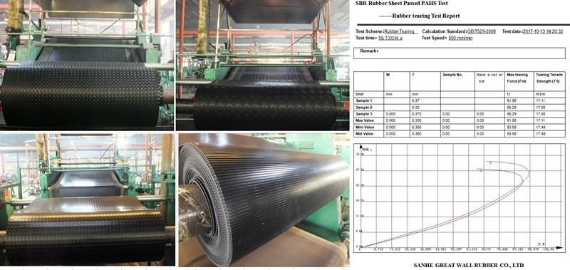 SBR Rubber Sheet / Floor/Mat with SGS Pahscertificate