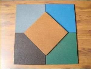 Recycled Rubber Wearing-Resistant Rubber Tile/Square Rubber Tiles