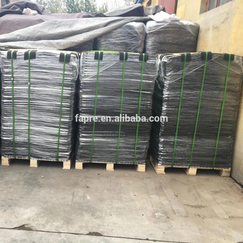 Rubber Link Mat with Holes Black Interlocked 914*914*12mm